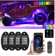 4 RGB LED do samochodu Underglow RGB LED