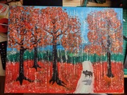 Obraz czerwono zielono niebieski, jak Matejko