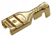 Konektor nasuwka żeński 6,3mm 0,5-1,5mm2 nieizolowany 5szt