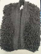 Nowy sweter/bez rękawnik z frędzlami TopShop