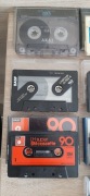 Zestaw kaset 10 szt. FERRO, CHROM,METAL  TEAC  BASF AKAI ORWO PERMATON