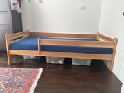 Łóżko dziecięce 160x80 drewniane z materacem Hevea