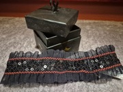 Czarno-czerwona podwiązka Palmers nowa oryginalne opakowanie