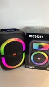 Głośnik Bluetooth MS-2043BT z podświetleniem LED – imprezowy