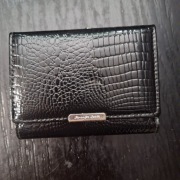 Jennifer Jones portfel skóra naturalna licowa czarny - kobieta