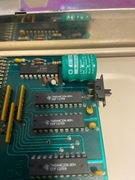 Rozszerzenie pamięci RAM z zegarem RTC pod klapkę do Commodore Amiga 500.