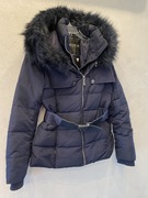 % GUESS Kurtka Zimowa Z Kaczym Puchem Granatowa Srebrne Elementy Nowa M