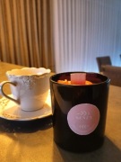 Świeca sojowa handmade w czarnym szkle | elegancka | SENZA