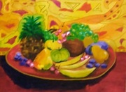 Obraz malowany na płótnie . 40x50 ,,Owoce,,