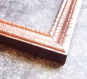 Opalona rama do obrazu lustra na zamówienie 40 x 40 cm  Kolor Miedź Chrom