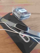 Mi band 6 + 2 opaski metalowe srebrna i złota 