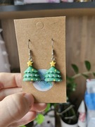 Kolczyki świąteczne Boże Narodzenie choinka 