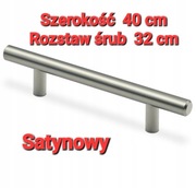 UCHWYT MEBLOWY RELINGOWY, UCHWYT DO MEBLI, SZAFEK, METALOWY-SATYNA