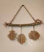 Łapacz snów makrama boho listki dekoracja