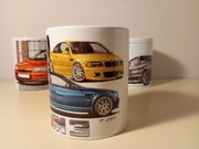 Kubek 330 ml biały BMW E46 M3 samochód auto prezent 