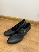 Skórzane czółenka na niskim obcasie Bioeco by Arka 39