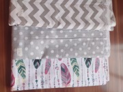 Zestaw 5 Komplet tkanin bawełnianych pościelowych szerokość 160