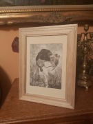 Grafika myśliwska łowiecka polowanie z psem A4. Pointer.