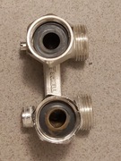 Przyłącze dolne kątowe grzejnika kaloryfera 3/4 Schell