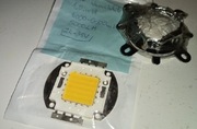 Moduł LED Cob 50W 5000Lm + soczewka + odblyśnik ZESTAW
