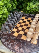 Rękodzieło z Tanzanii - Szachy.