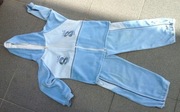 Dres dziecięcy rozm. 110 niebieski welur 