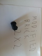 Cehła 2x2, czarna, modyfikowana