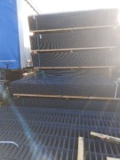 Kompletne ogrodzenie panelowe 2D 143cm 6/5/6 podmurówka łącznik betonowy 