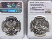 20 ZŁ JASZCZURKA ZIELONA 2009 NGC PF70 ! MAX IDEAŁ OKAZJA