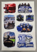 Vlepki arkusze, Lech Poznań, Fyrtek Północ, dwie sztuki.