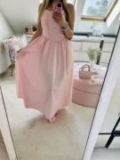 Różowa pastelowa kobieca sukienka 38/40