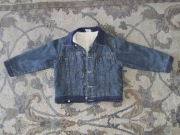 Kurtka jeans bardzo ciepła na misiu 104 