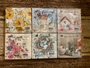 Serwetki papierowe, decoupage, rękodzieło, dekoracja stołu