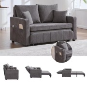 Wielofunkcyjna, rozkładana sofa z USB