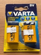 Bateria alkaliczna Varta 9V (6F22) 1 szt. do sprzętu Nurkowego