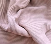 Dzianina ściągacz prążkowany prążek róż jasny różowy bawełniana  