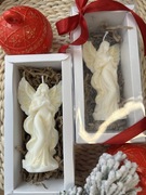 Prezent świąteczny. Boże Narodzenie. Nowy Rok. Świece jako prezent.