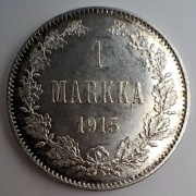Finlandia 1 Markka 1915 S SREBRO nr.4
