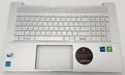 HP Envy 17-CH 17-CK - Palmrest Portugal srebrny podświetlany M45795-131