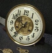 GB Becker P42 perła ślazak:mechanizm+tarcza+wahadło+gong,sanki!