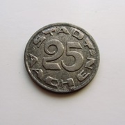 11 # Notgeld 25 Pfennig Stadt Aachen 1920