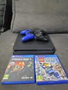 Konsola Sony PS4 Slim 500GB 2 pady + 3 gry (STARY FIRMWARE)