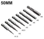 Zestaw bitów hex 50 mm