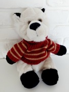 Maskotka pluszak przytulanka biały miś piesek wilczek