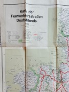 Mapa dróg dalekobieżnych Niemiec  1930 r