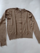 Sweter rozpinany odcień beżu ,,H&M" roz. L