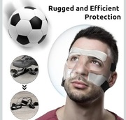 Maska ochrona twarzy i nosa regulowana unisex przezroczysta