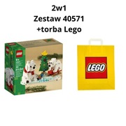Lego 40571 Zimowe niedźwiedzie polarne + torba Lego