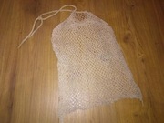 Siatka pleciona worek do trzymania owoców warzyw na zakupy PRL