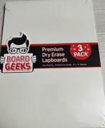 ZESTAW 3 WYSOKIEJ JAKOŚCI   SUCHO SCIERALNYCH TABLICZEK NA LAPBOARDS 